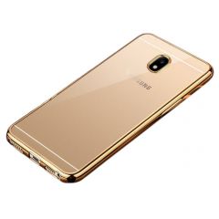 Силиконовый (TPU) чехол Deexe Glossy Border для Samsung Galaxy J5 2017 (J530)	- Gold