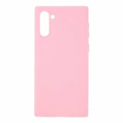 Силиконовый (TPU) чехол Deexe Matte Case для Samsung Galaxy Note 10 (N970) - Pink
