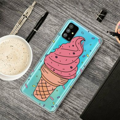 Силиконовый (TPU) чехол Deexe Pretty Glossy для Samsung Galaxy S20 Plus (G985) - Ice Cream
