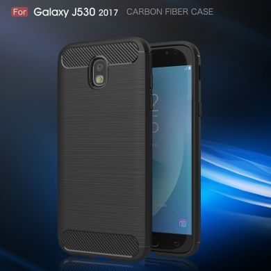 Силиконовый (TPU) чехол UniCase Carbon для Samsung Galaxy J5 2017 (J530) - Gray