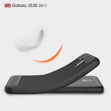 Силіконовий (TPU) чохол UniCase Carbon для Samsung Galaxy J5 2017 (J530), Темно-синій
