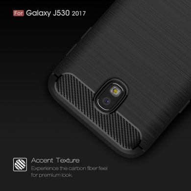 Силиконовый (TPU) чехол UniCase Carbon для Samsung Galaxy J5 2017 (J530) - Black