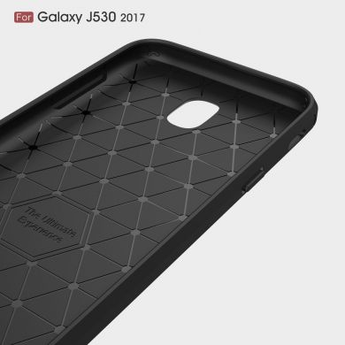 Силіконовий (TPU) чохол UniCase Carbon для Samsung Galaxy J5 2017 (J530), серый