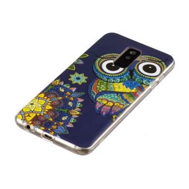 Силиконовый (TPU) Deexe LumiCase для Samsung Galaxy A6+ 2018 (A605) - Colorized Owl
