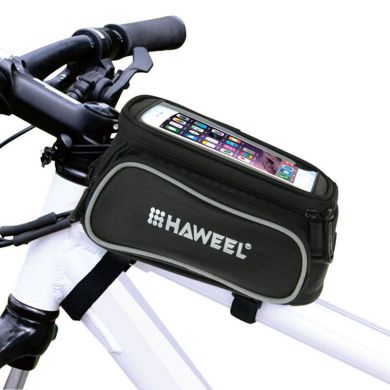Сумка для велосипеда HAWEEL Bicycle Bag с креплением на раму - Black