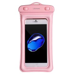 Вологозахисний чохол USAMS YD007 Waterproof для смартфонів з габаритами до 160*80mm - Pink