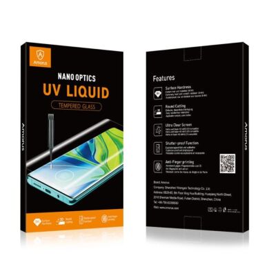Защитное стекло AMORUS 3D Curved UV для Samsung Galaxy S20 (G980) (с лампой UV)