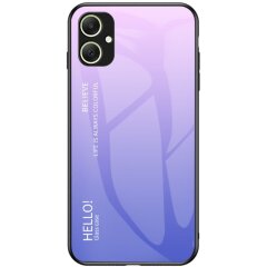 Защитный чехол Deexe Gradient Color для Samsung Galaxy A05 (A055) - Pink / Purple