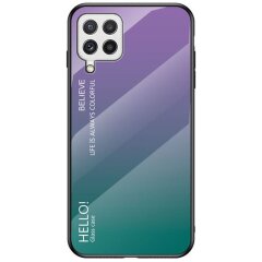 Захисний чохол Deexe Gradient Color для Samsung Galaxy A22 (A225) - Purple / Green