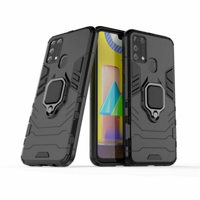 Защитный чехол Deexe Hybrid Case для Samsung Galaxy M31 (M315) - Black