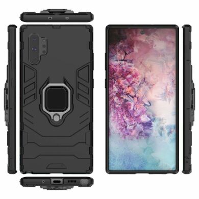 Защитный чехол Deexe Hybrid Case для Samsung Galaxy Note 10+ (N975) - Black