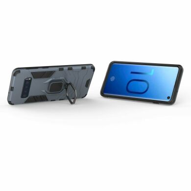 Защитный чехол Deexe Hybrid Case для Samsung Galaxy S10 (G973) - Dark Blue