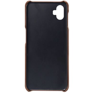 Защитный чехол Deexe Leather Back Cover для Samsung Galaxy A05 (A055) - Brown