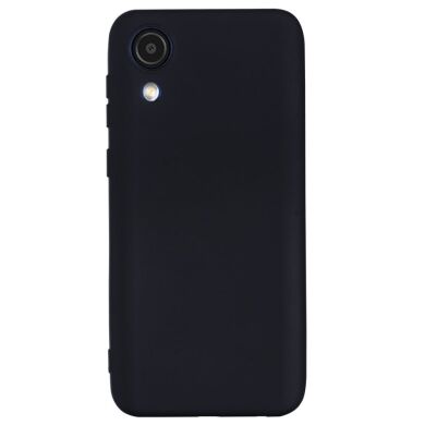 Защитный чехол Deexe Silicone Case для Samsung Galaxy A03 Core (A032) - Black