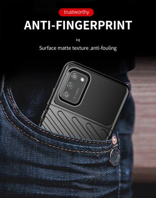 Защитный чехол Deexe Thunder Series для Samsung Galaxy A02s (A025) - Black