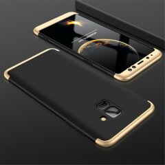 Захисний чохол GKK Double Dip Case для Samsung Galaxy A8 (A530) - Black / Gold
