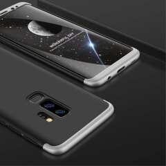 Защитный чехол GKK Double Dip Case для Samsung Galaxy S9+ (G965) - Black / Silver
