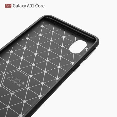 Защитный чехол UniCase Carbon для Samsung Galaxy A01 Core (A013) - Black