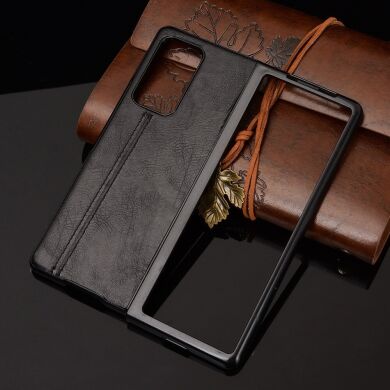 Защитный чехол UniCase Leather Series для Samsung Galaxy Fold 2 - Black