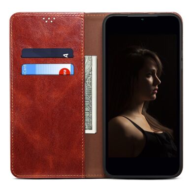 Защитный чехол UniCase Leather Wallet для Samsung Galaxy A04e (A042) - Brown