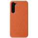 Кожаный чехол MELKCO Leather Case для Samsung Galaxy S22 (S901) - Orange. Фото 1 из 4