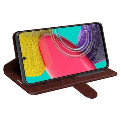 Чехол-книжка Deexe Wallet Style для Samsung Galaxy M53 (M536) - Brown