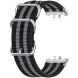 Ремінець UniCase Nylon Braslet для Samsung Galaxy Fit 3 - Black / Grey / Black / Grey / Black