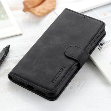 Чехол-книжка KHAZNEH Retro Wallet для Samsung Galaxy A22 5G (A226) - Black