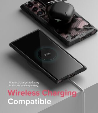 Защитный чехол RINGKE Fusion X для Samsung Galaxy S22 Ultra (S908) - Camo Black