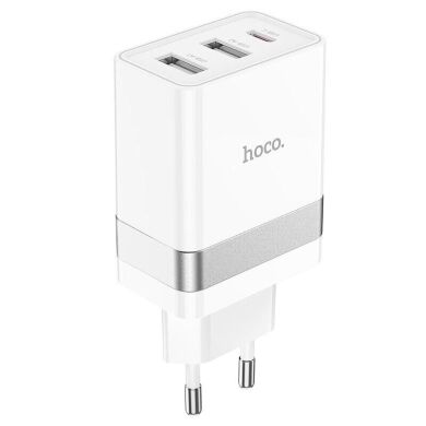 Сетевое зарядное устройство Hoco N21 Pro Tourer PD20W + QC3.0 - White