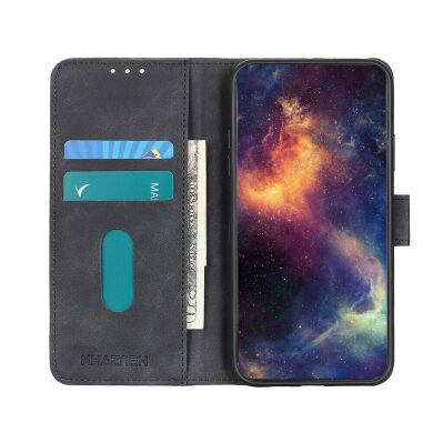 Чехол-книжка KHAZNEH Retro Wallet для Samsung Galaxy A22 5G (A226) - Black
