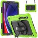 Защитный чехол Deexe Shockproof Case для Samsung Galaxy Tab S9 FE (X510) - Black / Yellow Green. Фото 2 из 9