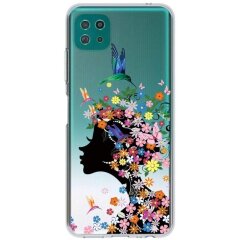 Силіконовий (TPU) чохол Deexe Pretty Glossy для Samsung Galaxy A22 5G (A226) - Flower and Girl