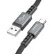 Кабель Hoco X85 Strength USB to Type-C (3A, 1m) - Black. Фото 1 из 8