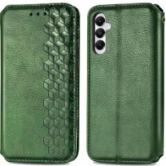 Чохол Deexe Rhombus Wallet для Samsung Galaxy A05s (A057) - Green