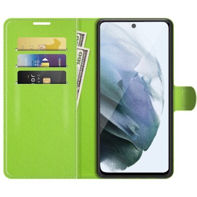 Чехол-книжка Deexe Book Type для Samsung Galaxy S21 FE (G990) - Green
