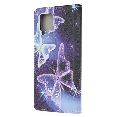 Чехол-книжка Deexe Color Wallet для Samsung Galaxy A12 (A125) / A12 Nacho (A127) / M12 (M127) - Purple Butterfly
