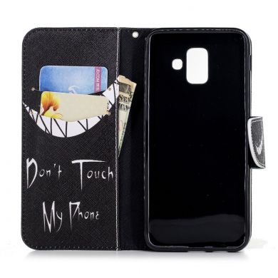 Чехол-книжка Deexe Color Wallet для Samsung Galaxy A6 2018 (A600) - Don't Touch My Phone D