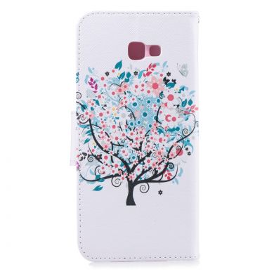 Чехол-книжка Deexe Color Wallet для Samsung Galaxy J4+ (J415) - Flowered Tree
