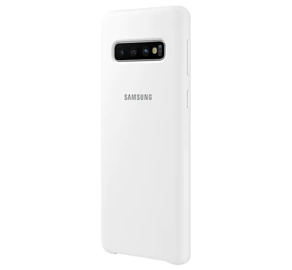 Чехол Silicone Cover для Samsung Galaxy S10 (G973) EF-PG973TWEGRU - White