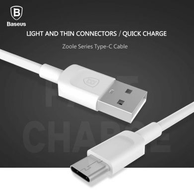 Дата-кабель BASEUS Zoole Series type-c (USB 3.1, Quick Charge)