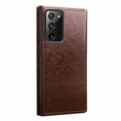 Кожаный чехол QIALINO Classic Case для Samsung Galaxy Note 20 (N980) - Brown