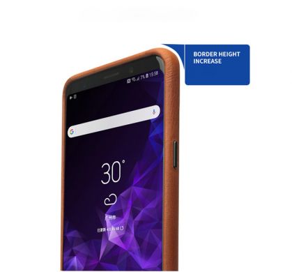 Кожаный чехол QIALINO Leather Cover для Samsung Galaxy S9+ (G965) - Brown