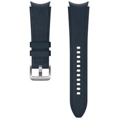Оригинальный кожаный ремешок Hybrid Band (Size M/L) для Samsung Galaxy Watch 4 / 4 Classic / 5 / 5 Pro / 6 / 6 Classic (ET-SHR89LNEGRU) - Navy