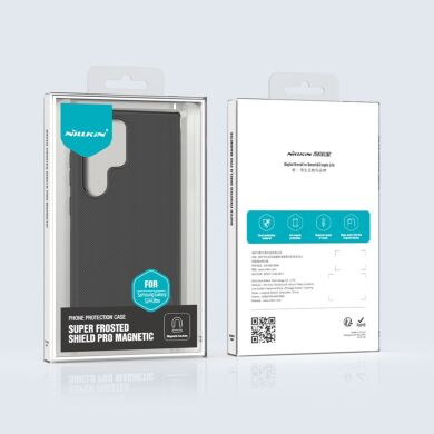 Пластиковый чехол NILLKIN Frosted Shield Pro Magnetic для Samsung Galaxy S24 Ultra - Black