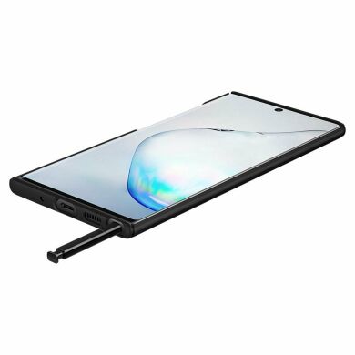 Пластиковый чехол Spigen (SGP) Thin Fit для Samsung Galaxy Note 10+ (N975) - Black
