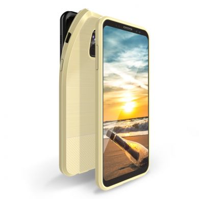 Силиконовый чехол DUX DUCIS Mojo Series для Samsung Galaxy A8+ 2018 (A730) - Gold