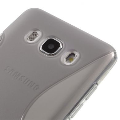 Силиконовая накладка Deexe S Line для Samsung Galaxy J7 2016 (J710) - Gray