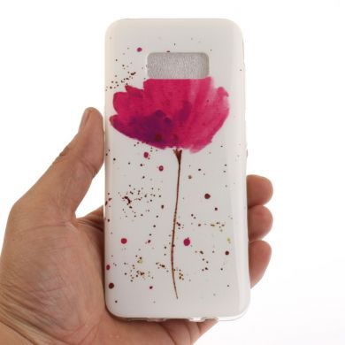 Силиконовый (TPU) чехол Deexe Life Style для Samsung Galaxy S8 (G950) - Red Flower