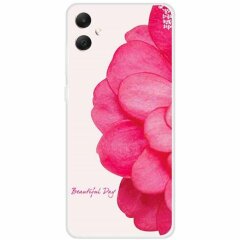 Силіконовий (TPU) чохол Deexe Life Style для Samsung Galaxy A05 (A055) - Pink Flower